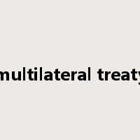 multilateral treaty是什么意思