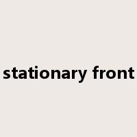 stationary front是什么意思