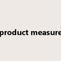 product measure是什么意思