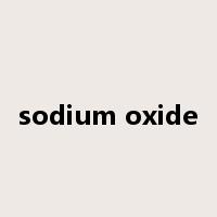 sodium oxide是什么意思
