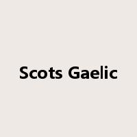 Scots Gaelic是什么意思