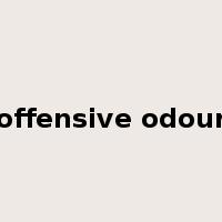 offensive odour是什么意思