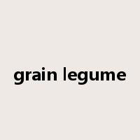 grain legume是什么意思