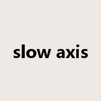 slow axis是什么意思