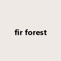 fir forest是什么意思