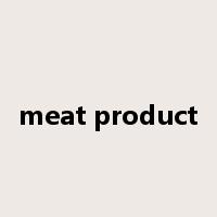 meat product是什么意思