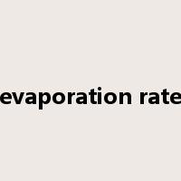 evaporation rate是什么意思
