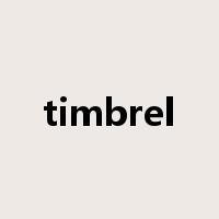 timbrel是什么意思