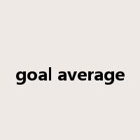 goal average是什么意思
