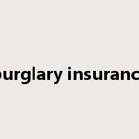 burglary insurance是什么意思