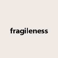 fragileness是什么意思
