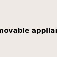 removable appliance是什么意思