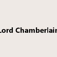 Lord Chamberlain是什么意思