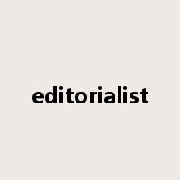 editorialist是什么意思