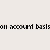 on account basis是什么意思
