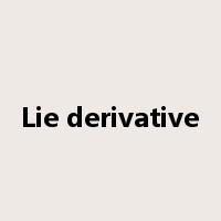 Lie derivative是什么意思