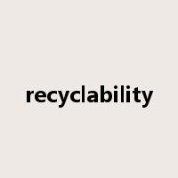 recyclability是什么意思