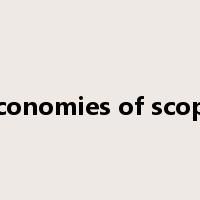 economies of scope是什么意思
