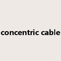 concentric cable是什么意思