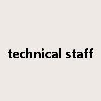 technical staff是什么意思