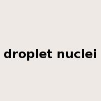 droplet nuclei是什么意思