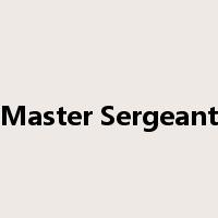 Master Sergeant是什么意思