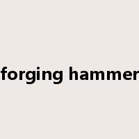 forging hammer是什么意思