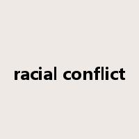 racial conflict是什么意思