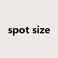spot size是什么意思