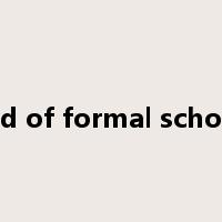 record of formal schooling是什么意思
