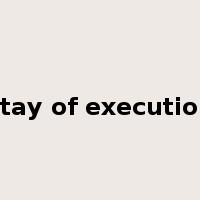 stay of execution是什么意思