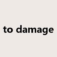 to damage是什么意思
