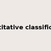 quantitative classification是什么意思