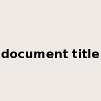 document title是什么意思