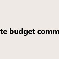 senate budget committee是什么意思