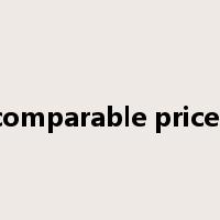 comparable prices是什么意思
