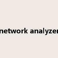 network analyzer是什么意思
