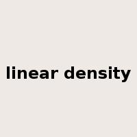 linear density是什么意思