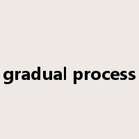 gradual process是什么意思