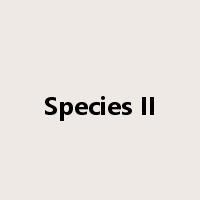 Species II是什么意思