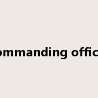 commanding officer是什么意思