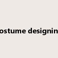 costume designing是什么意思