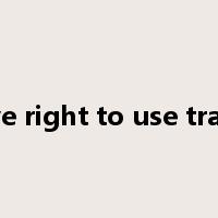 exclusive right to use trademark是什么意思