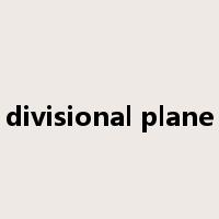 divisional plane是什么意思