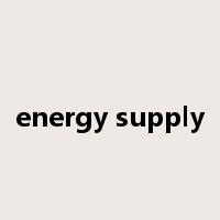 energy supply是什么意思