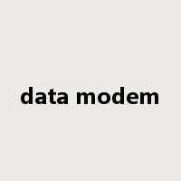 data modem是什么意思
