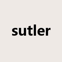 sutler是什么意思