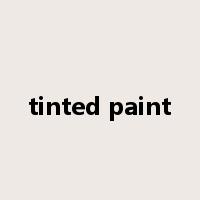 tinted paint是什么意思