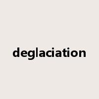 deglaciation是什么意思