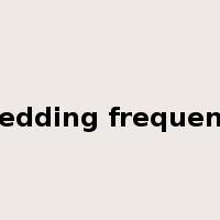 shedding frequency是什么意思